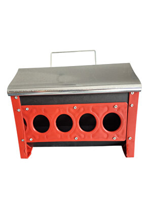 GÜVERCİN HAZNELİ YEMLİK 30 CM GALVANİZ METAL YEMLİK KUŞ BILDIRCIN KEKLİK TAVUK YEMLİK