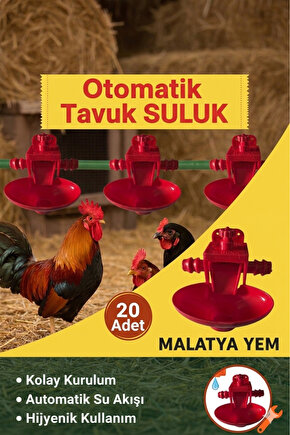 Tavuk Civciv Otomatik Adet Nipel Suluk 20 adet