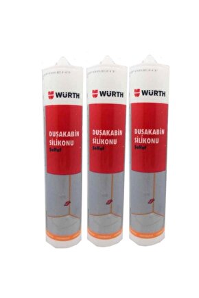 Duşakabin Silikonu Şeffaf 3lü Set