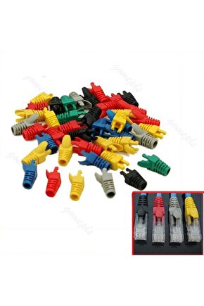 Ez-rj45 Yeni Nesil jack Kılıfı Karışık Renk 100 adet