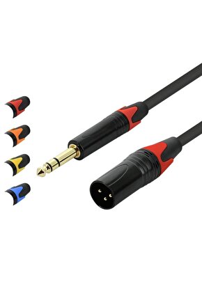 6.3 mm Erkek- Xlr Erkek Stereo Trs Kablo 2 metre