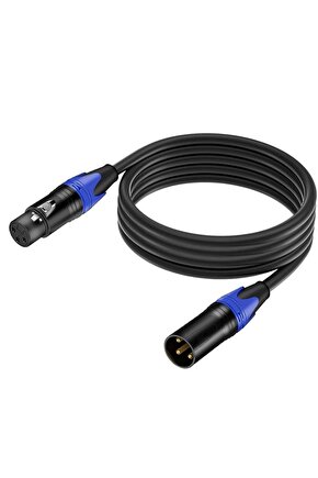 Xlr Erkek-Dişi Kablo Kaliteli Balanslı 3 metre