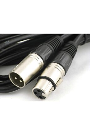 Xlr Kablo Dişi-Erkek 30 cm stereo balanslı kablo