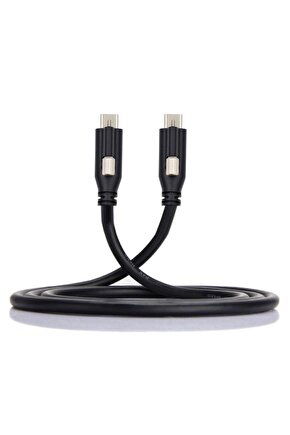 USB 3.1 Type-C to USB Type-C Kilitli Veri Güç Kablosu 3 metre