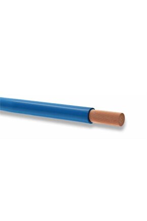 Yumuşak Silikon Nyaf Kablo 1 mm mavi 5 mt