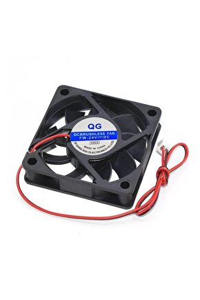 24 Volt Fan 60x60x15 mm 2 pinli