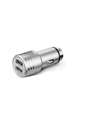 Çift USB Araç Şarj Cihazı Metal Yüksek Kalite