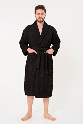 Bukle Bornoz, Şal Yaka Bornoz ,%100 Pamuklu Kadın  Erkek Unisex Bornoz