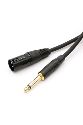 Enstrüman Gitar Kablosu XLR Erkek 6.35mm Erkek Kablo 10 metre Kablo