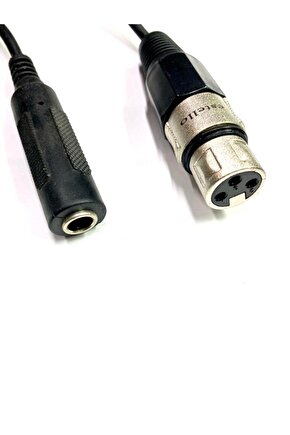 Xlr Dişi - 6.3mm Mono Dişi Çevirici Kablo