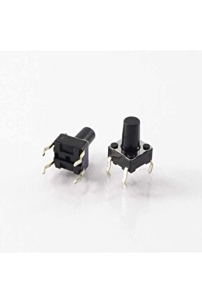 6x6x4.3mm 4 Pinli Push Buton - Tact Switch 10 adet