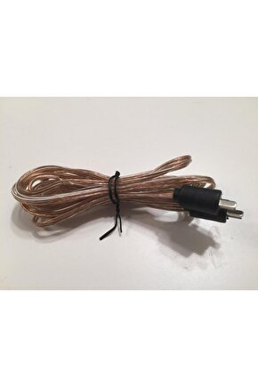 2 Pin Din Alman Tip Erkek-Erkek Hoparlör Kablosu 5 Metre