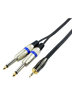 Bilgisayar-Amfi 3.5 mm Stereo 2x6.3 mm Kablo 5 metre