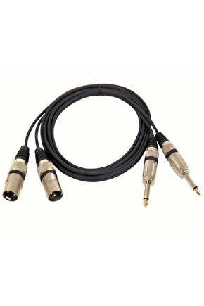 2 x Xlr Erkek 2x6.3mm Mono Kablo 5 Metre