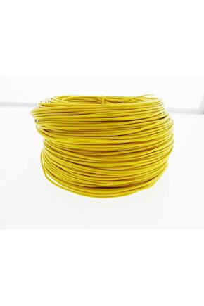 Yumuşak Silikon Nyaf Kablo 1.5mm SARI 1 mt