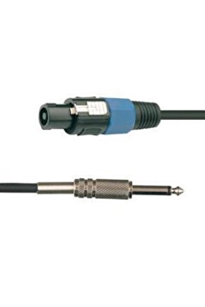 Spekon-6.3 mm Mono Hoparlör Kablosu 5 mt