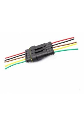 5 Pin Kablolu Su Geçirmez Konnektör Takımı