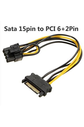 8 Pin Pcı-e Sata Power Kablosu