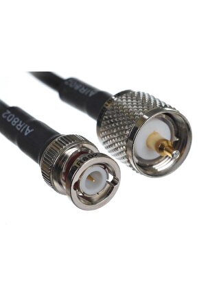 Pl-259 Uhf Erkek-Bnc Erkek Kablo 10 Metre