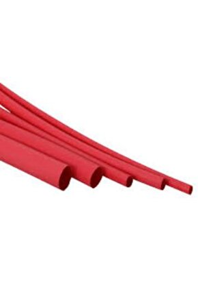 Daralan Makaron 3 mm Kırmızı 1 mt