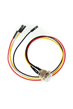 Metal Ledli Kasa Power Butonu Kablolu