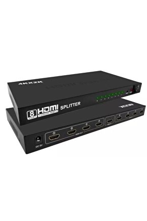 Gplus 4K108 HDMI Splitter 8 Port 4K Ultra HD 3D Görüntü Çoklayıcı