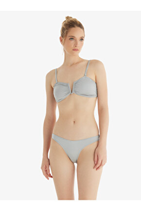 Kadın Bikini Üstü 10715 - Gri