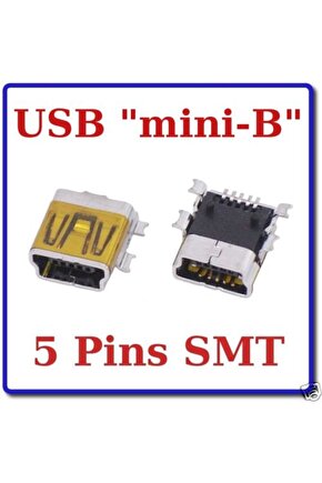 Mini Usb 5 pin Kart Tipi Smt