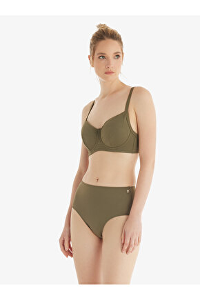 Kadın Yüksek Bel Bikini Altı 10730 - Yeşil