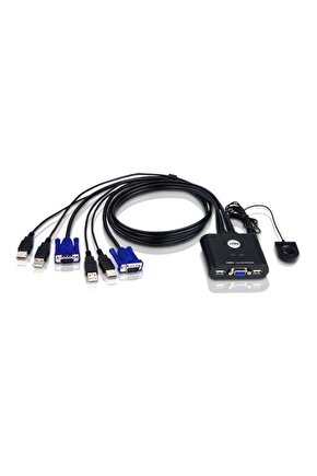 Aten CS22U 2 Port Mini USB Kvm Switch+Kablo