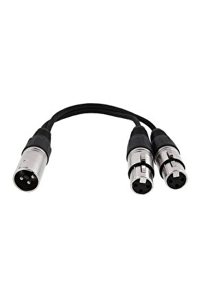 Xlr Y kablo ( 1 erkek-2 dişi)