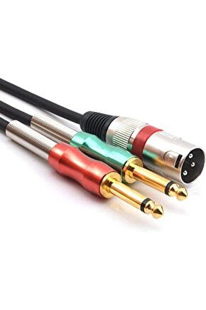Xlr Erkek 2x6.3 mm Mono Kablo 2 Metre