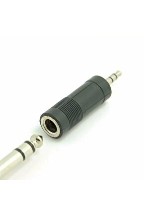 3.5 mm Stereo Erkek-6.3 mm Stereo Dişi Çevirici