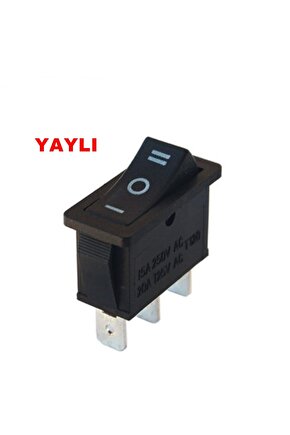 MR-117 TEKLİ DAR IŞIKSIZ ANAHTAR (ON)-OFF-(ON) 3P YAYLI