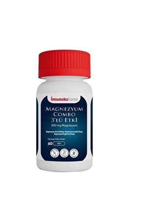 Magnezyum Combo 3’lü Etki 60 Tablet