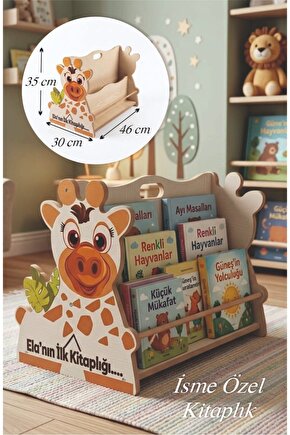 İsme Özel İlk Kitaplığım Çift Taraflı Montessori Kitaplık