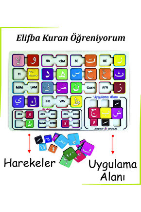 Ahşap Elifba Seti ile Kuran Öğreniyorum
