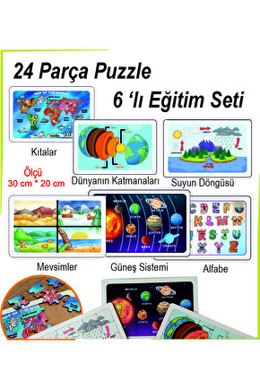 24 Parça 6lı Eğitim Seti