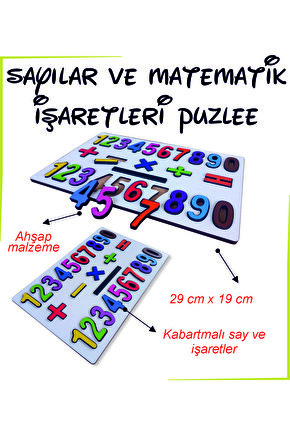 Sayılar ve Matematik İşaretleri Puzzle
