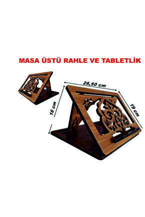 Masa Üstü Seyyar Katlanabilir Kuranı Kerim Rahlesi , Kitap Okuma Standı ve Tabletlik
