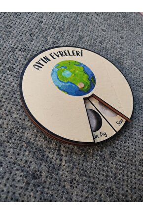 Ayın Evreleri Yuvarlak Çarklı Sistem 15 Cm Çap