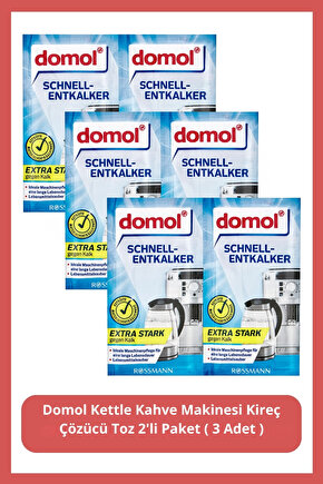 Kettle Kahve Makinesi Kireç Çözücü Toz 2li Paket ( 3 Adet )