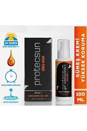Spf50 Tüm Ciltler Için Uva Uvb Yüksek Korumalı,vitaminli Yüz&vücut Güneş Kremi 100 ml
