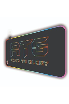 Rgb Led Işıklı Gaming Mousepad Xl 70cm X 30 Cm Büyük Boy Kaymaz Taban Oyuncu Mouse Pad