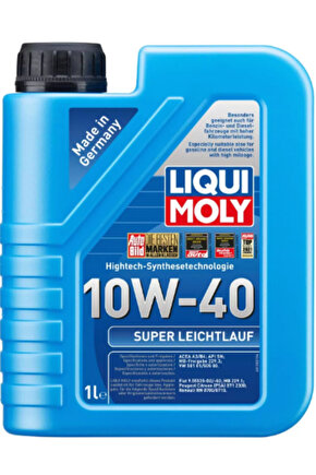 Super Leichtlauf 10W-40 Sentetik Motor Yağı (1 Litre) Yeni Üretim Tarihli