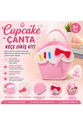 Cupcake Çanta Keçe Dikiş Kiti
