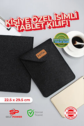Kişiye Özel Keçe Tablet Kılıfı Çantası Ipad samsung Galaxy Tabkindleredmi Pad Se Için