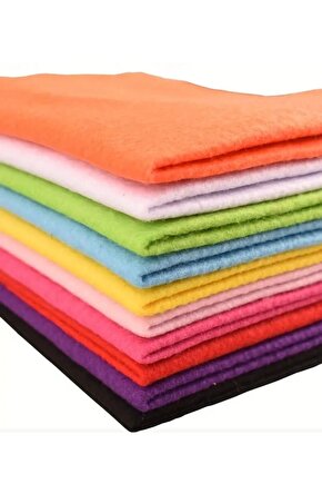 Dilediğiniz 10 Renk Polyester Yumuşak Keçe Kumaş, Kendin Yap Bebek El Sanatları Malzemeleri