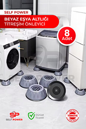 Beyaz Eşya Altlığı Ayağı Çamaşır Bulaşık Makinası Buzdolabı Yükseltici Ve Titreşim Önleyici