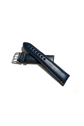 Klasik Saat Deri Kordon Saat Kayışı Mavi 18 mm (384 )